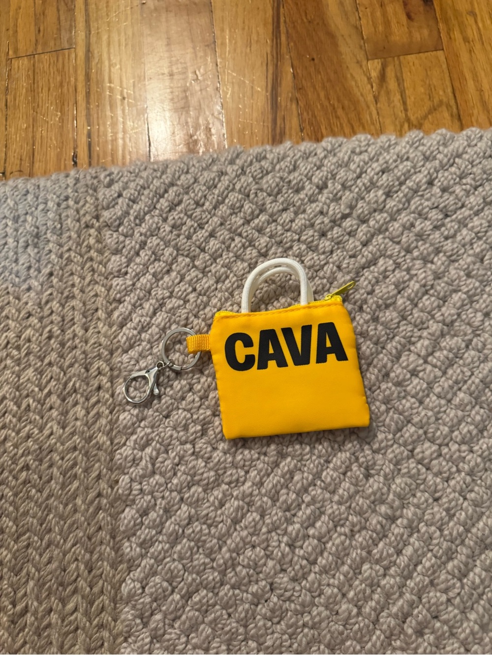 Cava Yellow Mini Keychain Bag - Picture 2 of 3